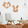Heart Wall Mounted Brooch Jewelry Display Cork Tray AJEW-WH0433-01E-6