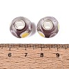 Handmade Lampwork & Brass Core European Beads LAMP-N044-04S-03-2