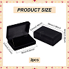 Velvet with Plastic Jewelry Set Box CON-WH0097-03A-2