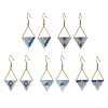 5 Pairs 5 Styles Glass Seed Beaded & 304 Stainless Steel Dangle Earrings EJEW-MZ00715-2