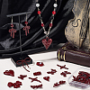 30Pcs 15 Styles Spray Painted Alloy Pendants FIND-SC0019-93-3