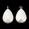 Imitation Jade Glass Pendants KK-Q777-02G-01-2