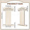 Wood Wall Mounted Bracelet Organizer Display Stands ODIS-WH0030-199-2