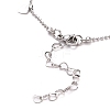 304 Stainless Steel Heart Charm Anklets AJEW-AN00354-3