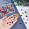 192Pcs 12 Colors Glass Rhinestone Cabochons GLAA-PH0004-37-3