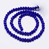 Imitation Jade Glass Bead Strands GLAA-F001-8x6mm-M-3