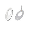 Non-Tarnish 201 Stainless Steel Stud Earring Findings X-STAS-N095-115-2