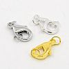 Brass Lobster Claw Clasps with Jump Rings EC901-NFLFM-2