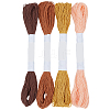 4 Skeins 4 Colors 6-Ply Cotton Embroidery Floss EMBR-WH20001-003A-7