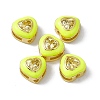 Rack Plating Brass Cubic Zirconia Beads KK-C007-16G-02-2