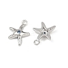 Brass Micro Pave Cubic Zirconia Charms KK-G535-05A-P-2