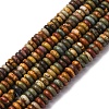 Natural Polychrome Jasper/Picasso Stone/Picasso Jasper Beads Strands G-L624-H04-6x2mm-2
