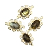 Natural Labradorite Connector Charms PW-WGBE7B8-01-1