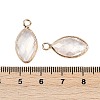 Natural Quartz Crystal Faceted Pendants G-G193-01G-07-3