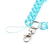 Transparent Acrylic Curb Chain Mobile Straps HJEW-JM00452-02-2