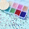 8 Colors DIY 3D Nail Art Decoration Mini Glass Beads GLAA-YW0001-36-5
