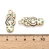 Alloy Enamel Pendants ENAM-T022-39KCG-01-3