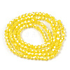 Opaque Solid Color Electroplate Glass Beads Strands LS-EGLA-A039-P2mm-A05-3