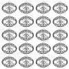 20Pcs Tibetan Style Hollow Alloy Pendants FIND-LP0001-93AS-1