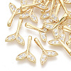 Brass Micro Pave Cubic Zirconia Pendants ZIRC-K082-042A-1