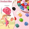 36Pcs 12 Colors Opaque Acrylic Beads SACR-CJ0001-84-2