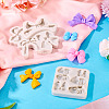 2Pcs 2 Styles Silicone Molds SIMO-TA0001-11-6