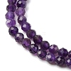 Natural Amethyst Beads Strands G-C226-B06-4mm-01-4
