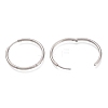 Tarnish Resistant 304 Stainless Steel Needle with 201 Stainless Steel Ring Huggie Hoop Earrings EJEW-L256-02B-P-2
