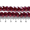 Electroplate Transparent Glass Beads Strands LS-EGLA-A035-T8mm-A02-4