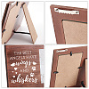 MDF Wood Photo Frames DIY-WH0231-053-4