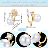 10Pcs Round Brass Brass Micro Pave Clear Cubic Zirconia Ear Cuff Findings KK-BBC0022-45-2