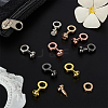 10Pcs 5 Colors Brass Clasps FIND-AR0006-61-4