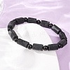 Natural Tourmaline Beads Stretch Bracelets for Women Men BJEW-C154-01-3