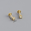 925 Sterling Silver with Synthetic Opal Cartilage Earrings FS-WG3DFDB-11-1