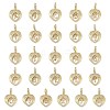 Brass Micro Pave Clear Cubic Zirconia Pendants KK-L253-16G-1
