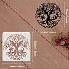 Large Plastic Reusable Drawing Painting Stencils Templates DIY-WH0172-611-2