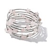 Gemstone Chip Warp Bracelets BJEW-JB01517-01-4