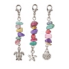 3Pcs 3 Styles Tibetan Style Alloy Pendant Decorations HJEW-CJ0001-13B-1