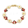 Brass Micro Pave Clear Cubic Zirconia Bangles for Women BJEW-H209-08B-G-4