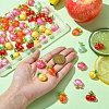60Pcs 6 Styles Opaque Resin Decoden Cabochons RESI-CJ0004-15-4