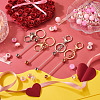 Valentine's Day DIY Beadable Keychain Making Kit DIY-TA0006-66-5