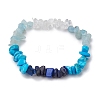 Gemstone Stretch Bracelet BJEW-JB11012-01-1