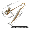 Gorgecraft 3Pcs 2 Style Pterosaur with Feather Luminous Zinc Alloy Bookmarks AJEW-GF0003-79-2