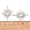 Brass Micro Pave Clear Cubic Zirconia Pendants CU-CBA2907-04A-P-3