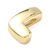 Brass Initial Beads KK-B167-27G-01L-2