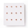 Rhinestone Column Stud Earrings EJEW-H357-04G-02-2