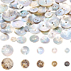 100Pcs 5 Styles Natural Shell Buttons BUTT-CY0001-29-1