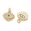 SHEGRACE Brass Cubic Zirconia Pendants XGRQ3K142-532G-2