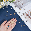 20Pcs 2 Bags 10 Colors PP Plastic Lapel Pin Backs JEWB-CY0001-06-3