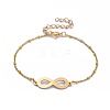 Infinity 201 Stainless Steel Link Bracelets BJEW-JB05288-04-1